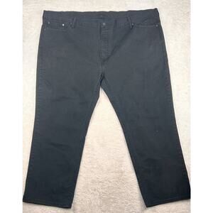 Levi's 541 Jeans Black Men's Sz 52x30 Cotton Strauss Pants Casual Straight Denim